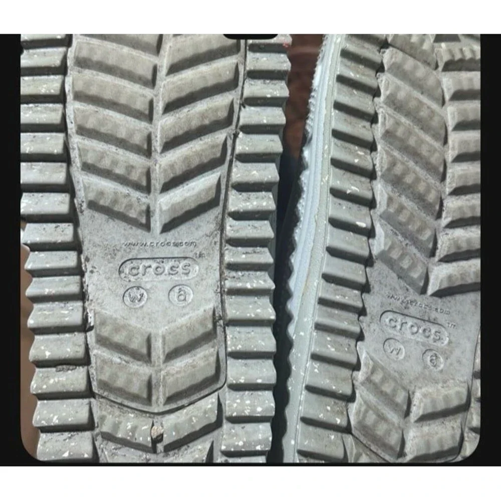 Crocs Women's Grey and White Boots